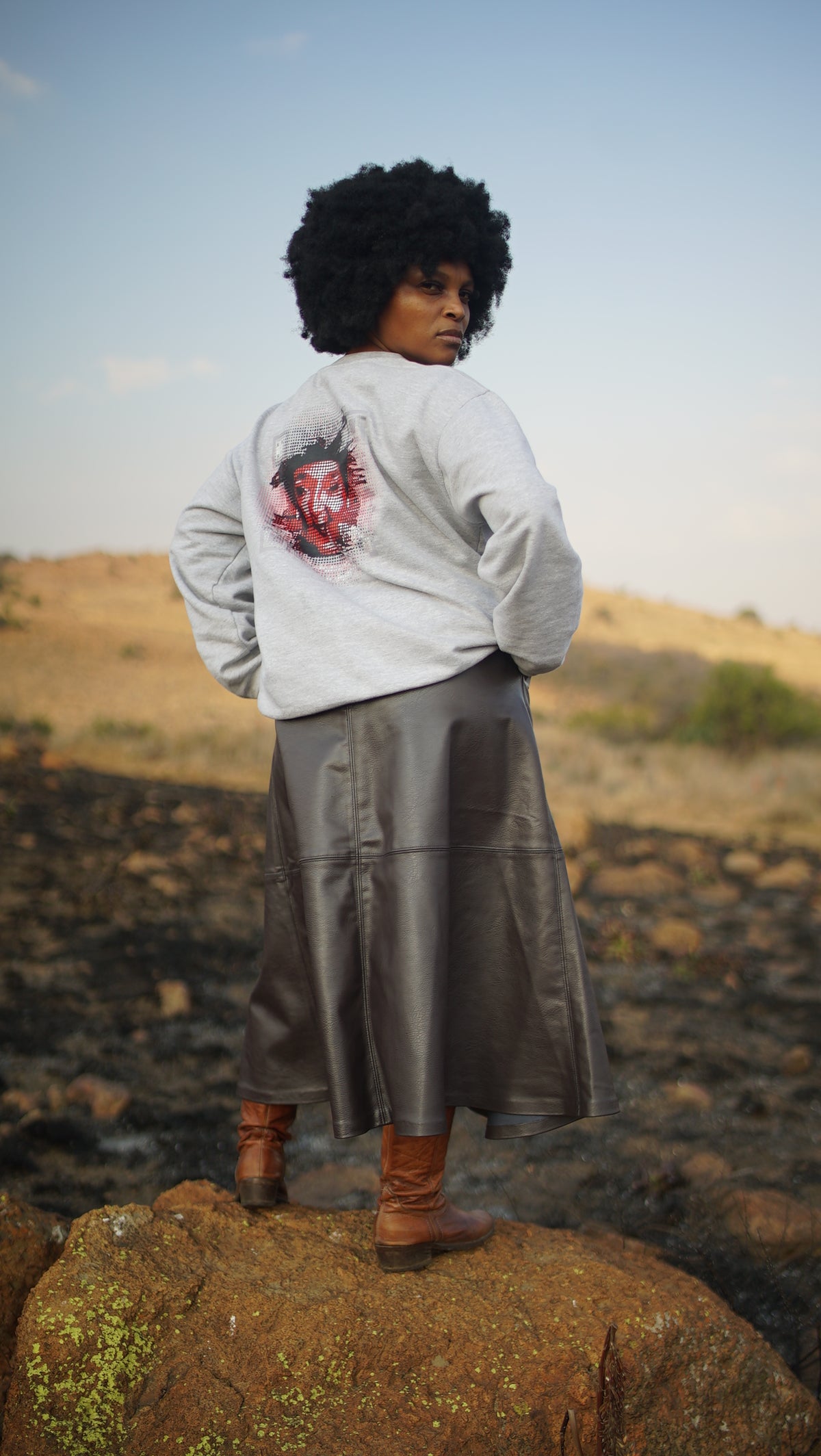 Kemet - Limited Collection Winnie Mandela (Scan-Me) Crew-neck Sweater